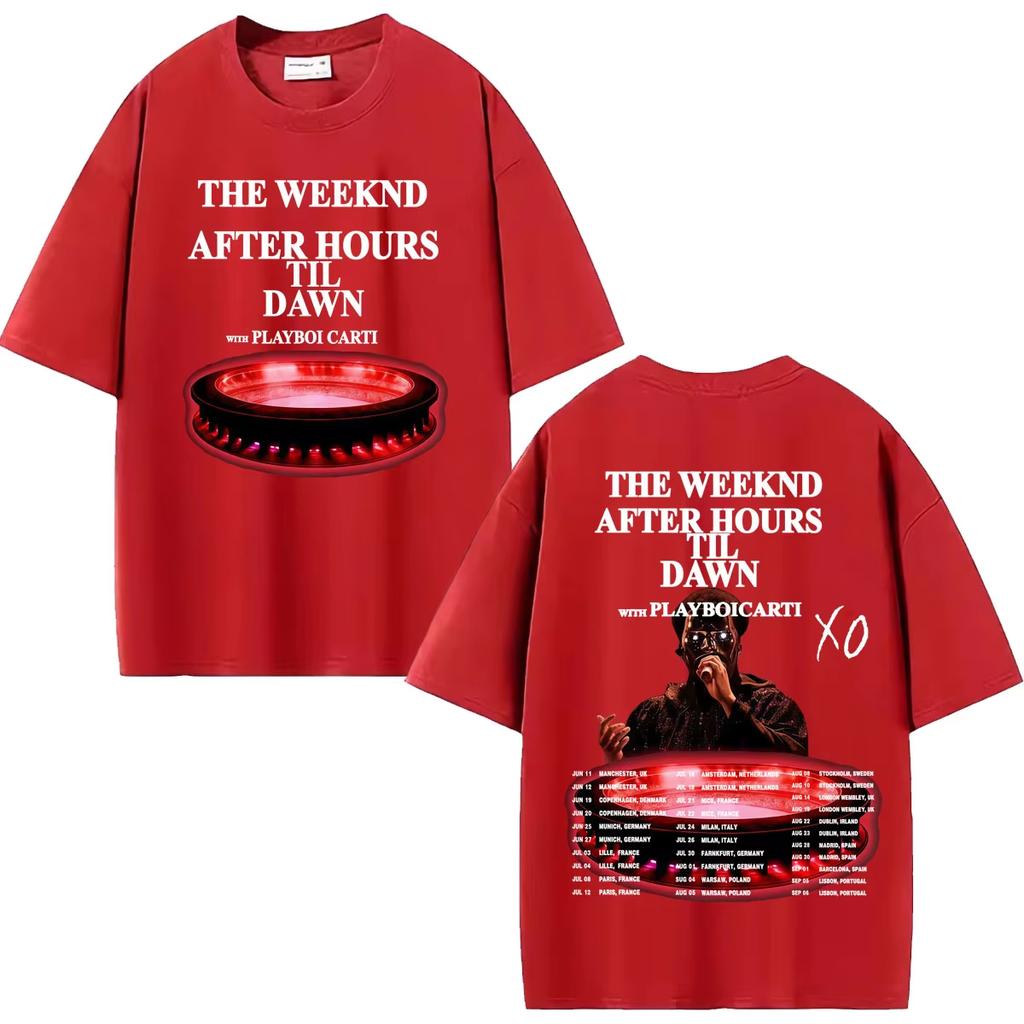 2026 Summer Hot Sale The Weeknd Xo After Hours Til Dawn Music Album T Shirt Men Women Hip Hop Streetwear Tee Breathable and Comfortable Clothes