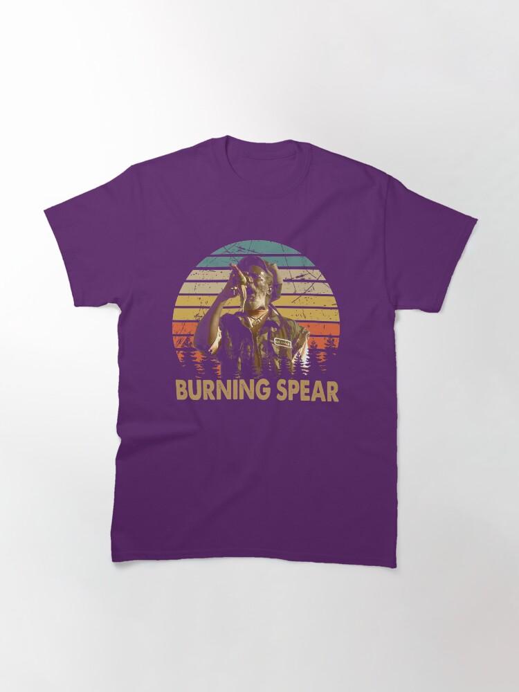 Burning Spear Vintage Burning Arts Spear Musicista Maglietta Classica
