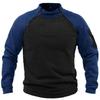 Suéter de color a juego con cuello alto para hombre, jersey con aislamiento térmico para exteriores, camisa táctica de fondo
