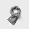 Skiff Wool Knit Rib Muffler Melange Gray