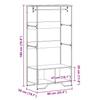 Clothing Rack Sonoma Oak 90 x 50 x 180 cm Particleboard