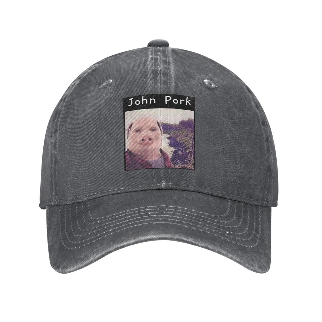 John Pork Is Calling Denim Cap Casual Baseball Caps Adjustable Hat Summer Unisex Baseball Hats