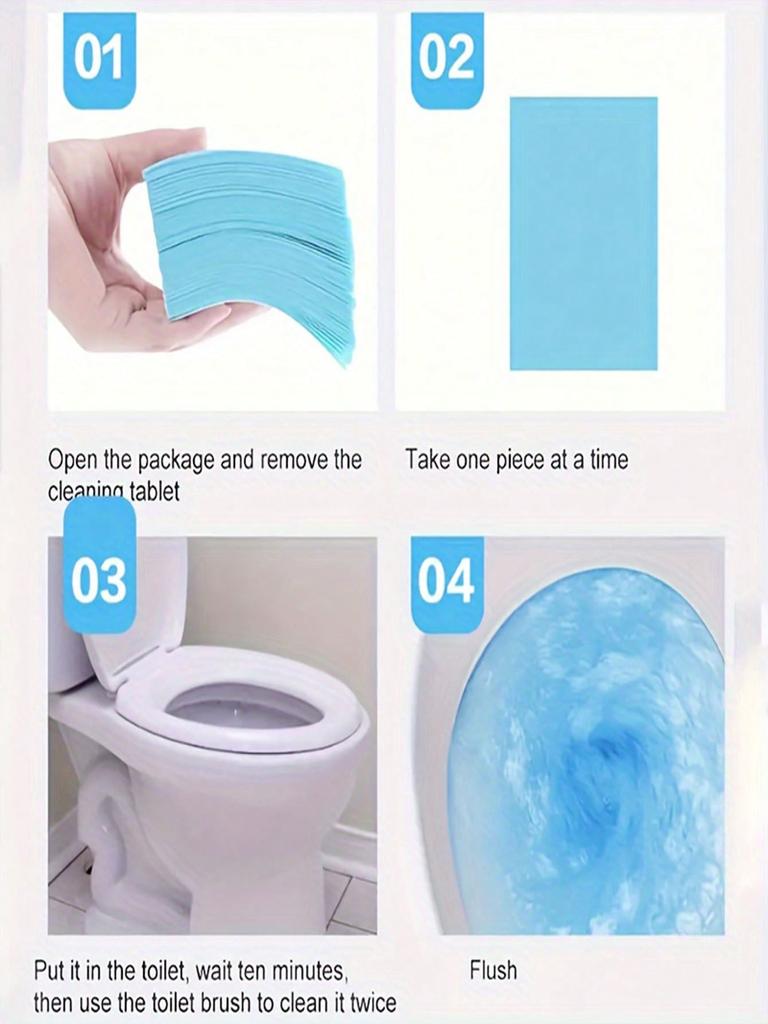30 Multi-Purpose Cleaning Tablets: Air Freshener, Stain Remover, Tile And Surface Whitener - Great For Travel, Hotel And Commercial Use