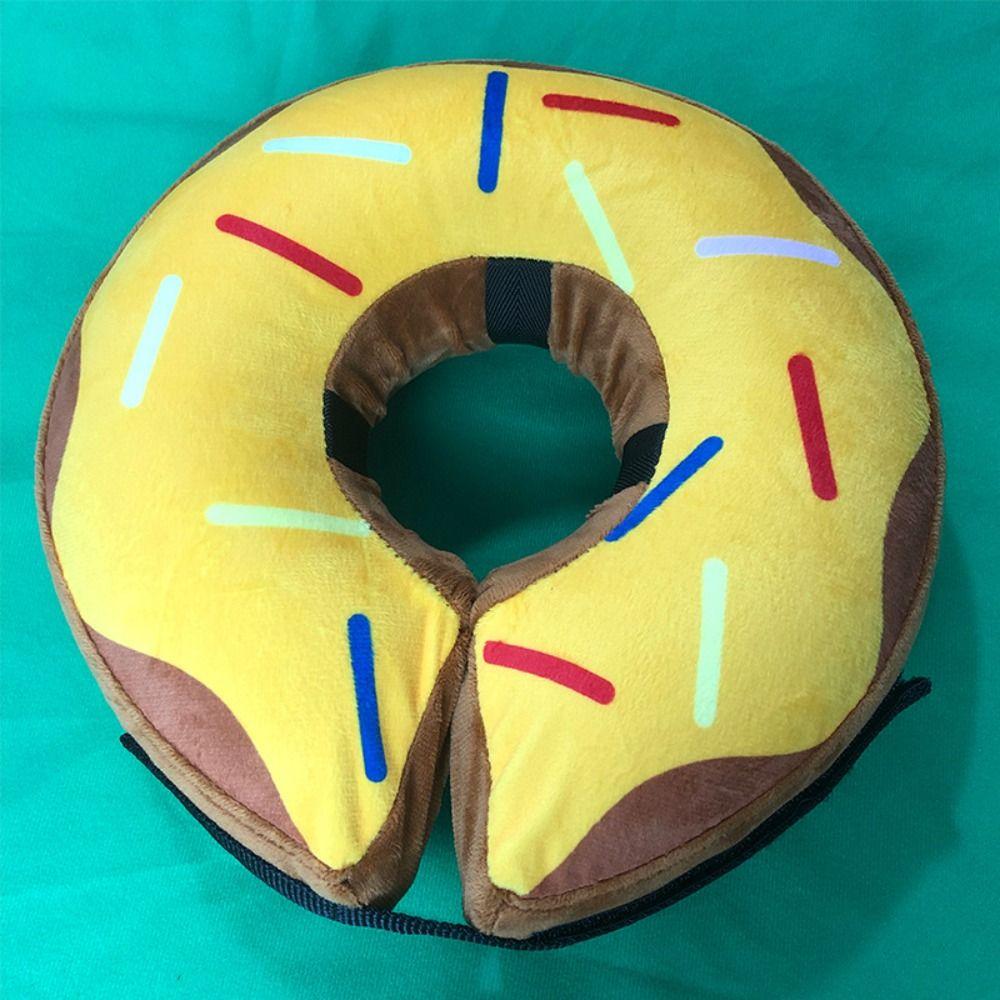 Protective Pet Recovery Cone Adjustable Inflatable Elizabeth Cone Collar Fastener Tape S/M/L/XL Dog Lick-proof Collar Wound
