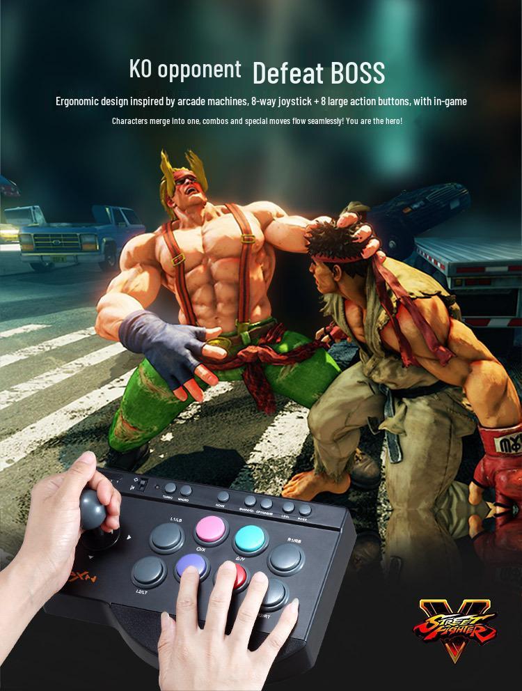 Laishida 0082 Zwei-Spieler Arcade Joystick: King of Fighters & Street Fighter PS4 Fighting Game Maschine