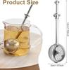 Stainless Steel Tea Strainer Tea Infuser Mesh Tea Ball Infuser Filter Reusable Loose Leaf Strainer Bag Brew Herb Tea Sphere Mesh