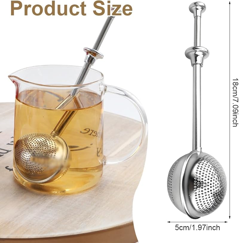 Stainless Steel Tea Strainer Tea Infuser Mesh Tea Ball Infuser Filter Reusable Loose Leaf Strainer Bag Brew Herb Tea Sphere Mesh