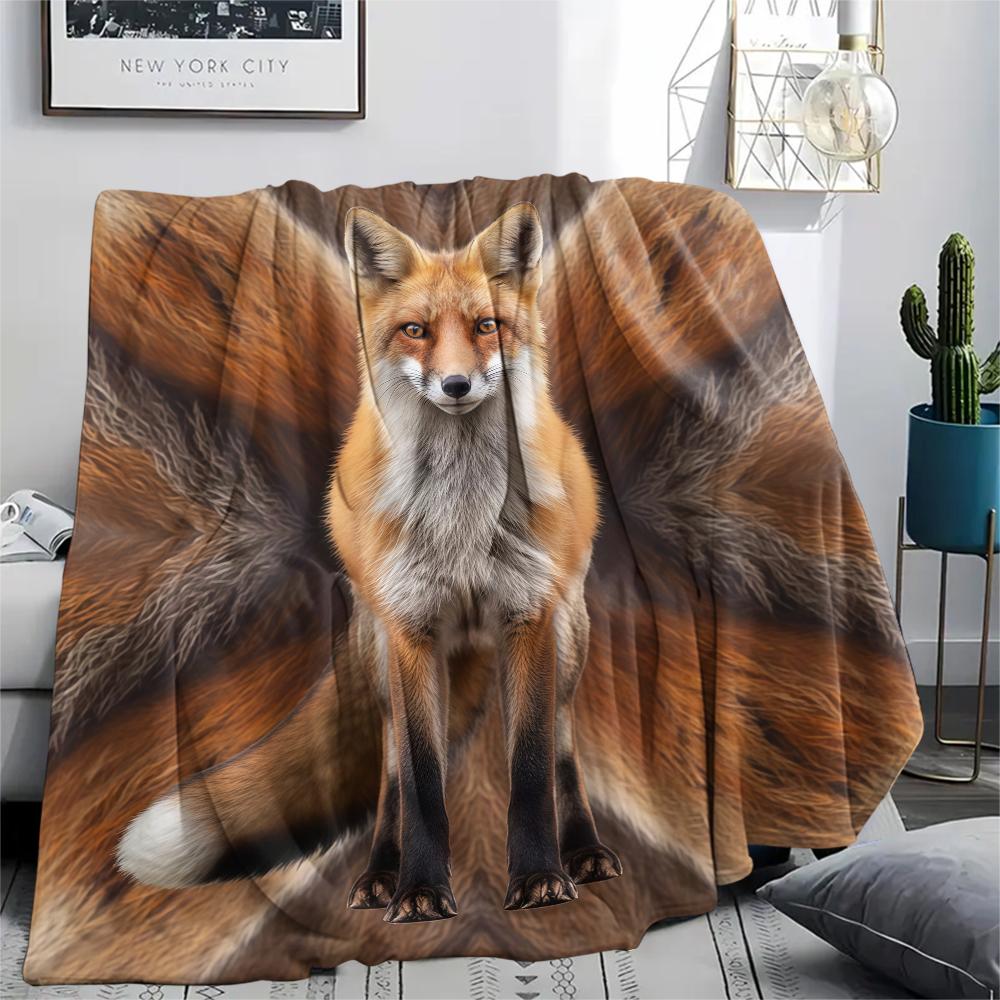 1 Peça Manta de Flanela com Estampa de Desenho Animado, Alta Qualidade Confortável para Todas as Estações, Decoração de Casa, Calor e Conforto, Perfeita para Presente de Natal Aniversário
