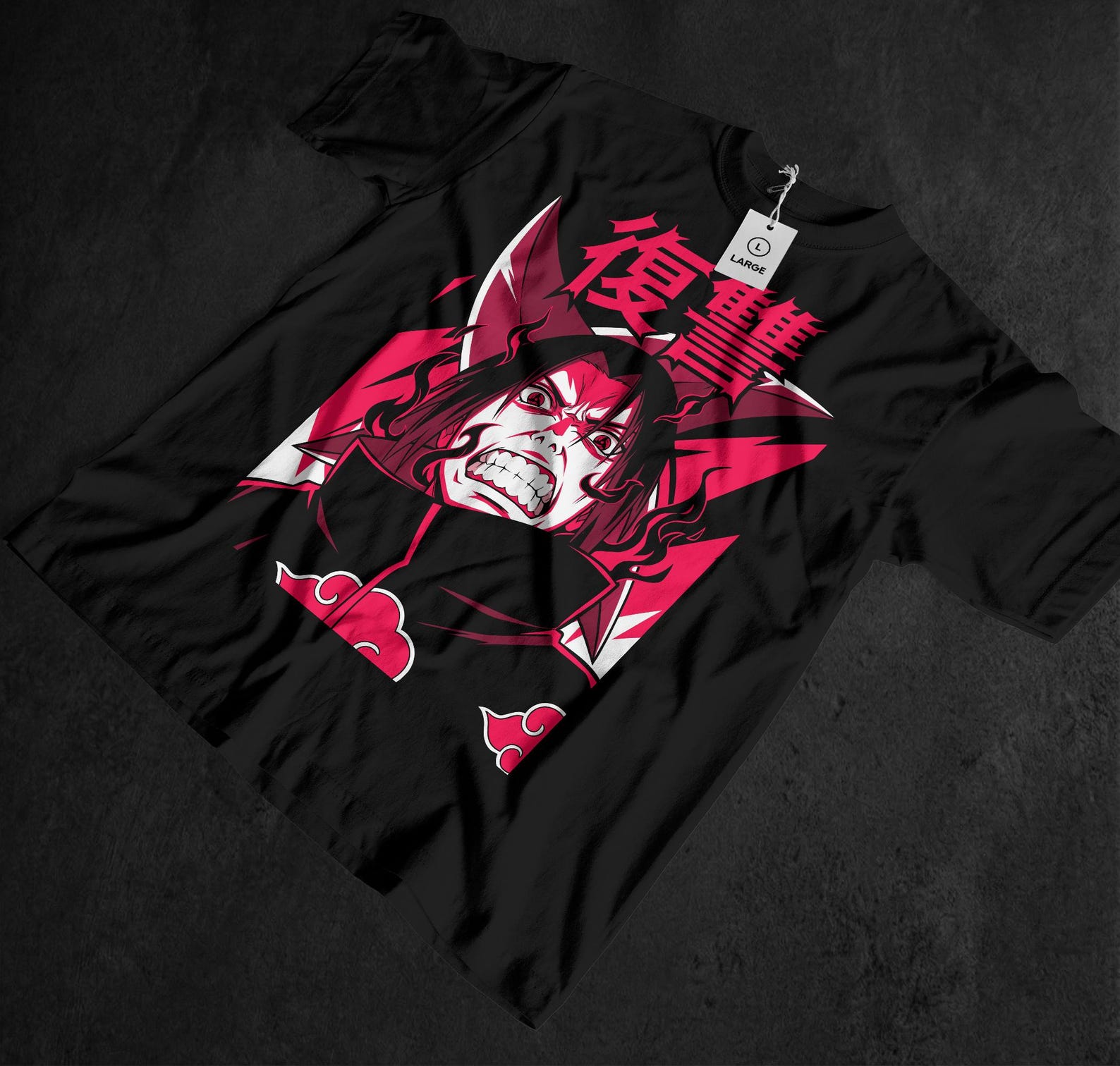 Unisex Ninja Tee, Samurai T Shirt, Japanese Hero Theme, Anime Graphic Print, Otaku 120