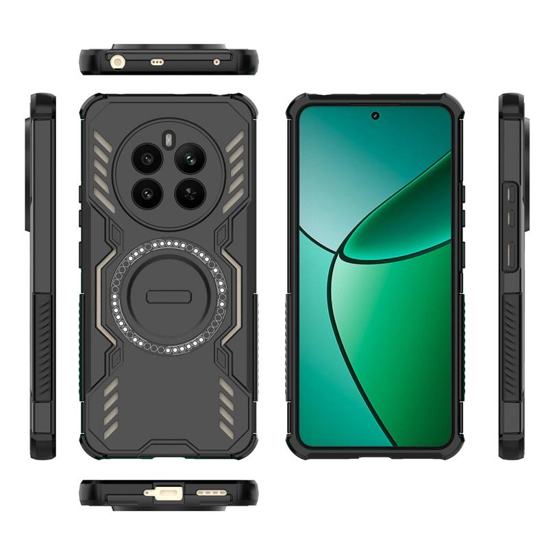 For Realme 12 Plus Case For Realme 12 Plus 5G Anti-knock Magnetic Adsorption Wireless Charge Back Cover For Realme 12 Plus Case