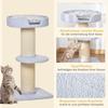 Cat Tree 91 cm Cat Tower with Sisal Posts, Platform, Cushion Multi-Level Cat Scratching Tree, Climbing Tree, for Medium-Sized Cats, Light Blue