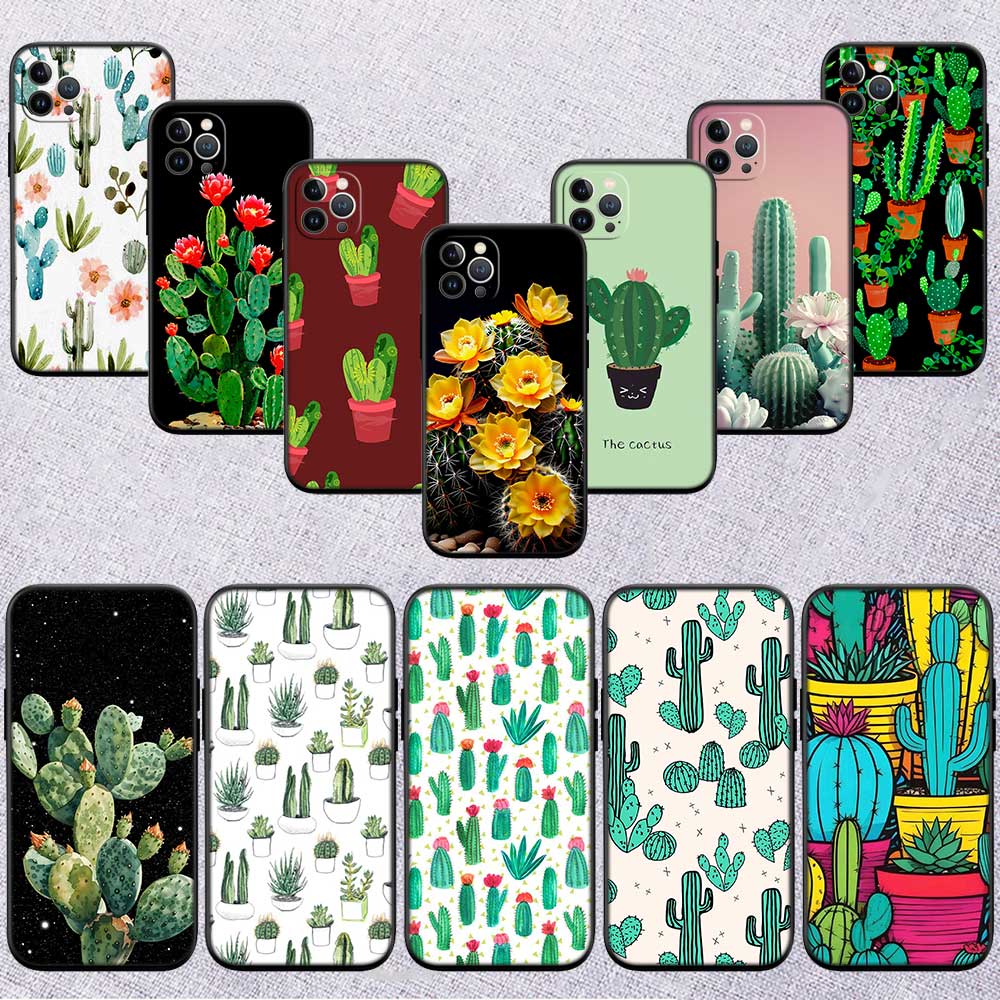 UP49 Aquarell-Kakteen Handyhülle für Samsung Galaxy S20 S21 S22 Ultra FE + Plus A21S A22 A24 A25 A26 A30 A30S A31