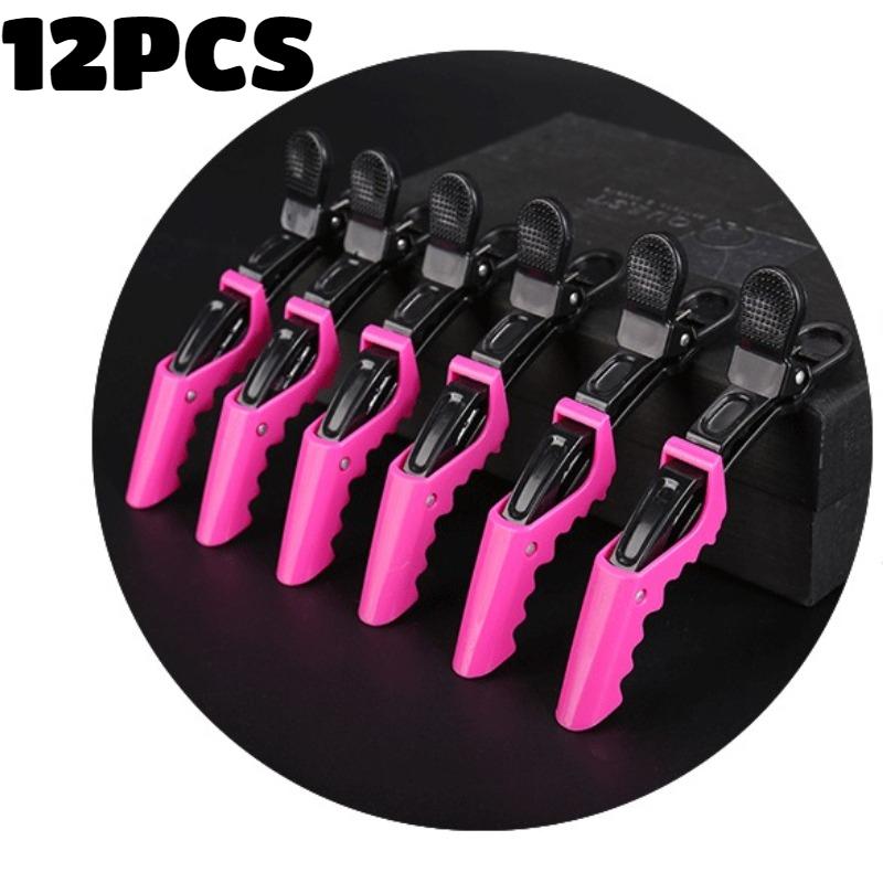 

12/24pcs Alligator Hair Clip Plastic Nonslip Hairpin Durable Hair Clamp Hairdressing Styling Accessories for Woman Man