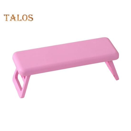 

Подставка для ногтя Складная пластиковая подставка для ног Маникюрная подставка для рук Подушка для рук Аксессуары для дизайна ногтей Square розовый