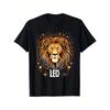 T-Shirt da Uomo Vestibilità Comoda, Grafica Vibrante con Leone Ideale per l'Uso Quotidiano alla Moda Comode Magliette Girocollo Vestibilità