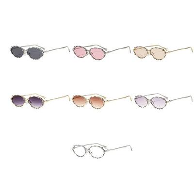 Trendy Elegant Sunglasses Crystal Embellished Metal Frame Polarized Lens Lightweight Design For Birthday Girl