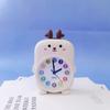 Creative Animal Pattern Desktop Mute Clock Funny Cartoon Student Alarm Clock Cute Small Desk Clock Children's