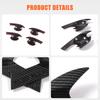 ABS Carbon Fiber Car Door Handle Bowl Cover Trim For Mitsubishi Outlander 13-21