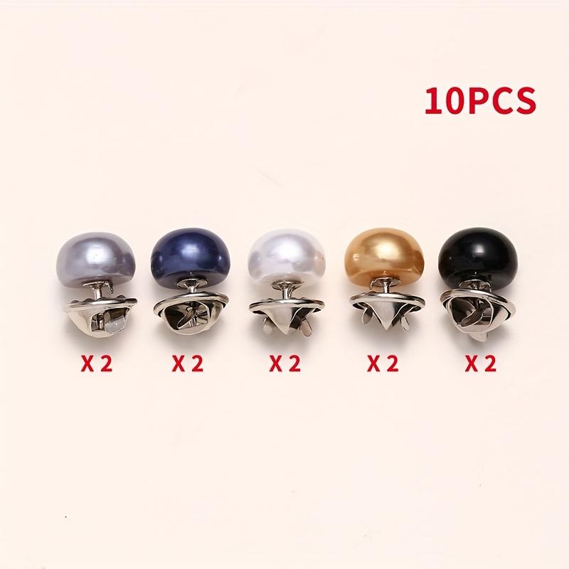 

10 шт. Пуговица-жемчужина, невидимая для груди и выреза, без шитья, застежка против показа 10pcs