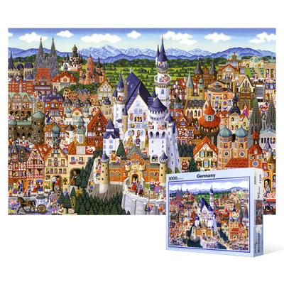 Skladačka 1000 dielikov - Zbierka nemeckých atrakcií, populárna kórejská skladačka