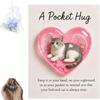 Encouragement Greeting Cat Memorial Pocket Hug Pendent Portable Small Cat Ornaments  Cat Lover