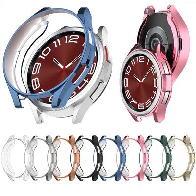 Vhodné pre Samsung Galaxy Watch 6 Classic 43 mm Tpu Ochranné puzdro v polovičnom balení Samsung Galaxy Watch6 Classic 47 mm Soft Hollow Ochranný kryt