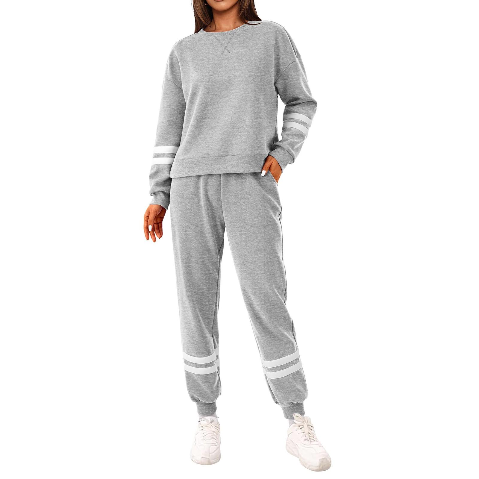 

Женские летние комплекты из 2 предметов, комплекты с длинными брюками, повседневный спортивный костюм, шорты с длинными рукавами, костюм S светло-серый