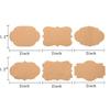 250 Piece Natural Kraft Paper Stickers 2 Types Blank Writable Seal Labels Mason Jar Glass Bottle Cake Baking Stationery Sticker