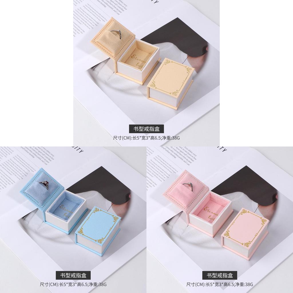 Style Jewelry Gift Box With Flip Cover For Ring Packaging And Storage