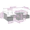Garden Sofa Set with Storage 8 pcs Black Poly Rattan