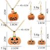 Dripping Oil Pumpkin Pendants Earrings Orange Pumpkin Head Pendant  Festival Party Gifts