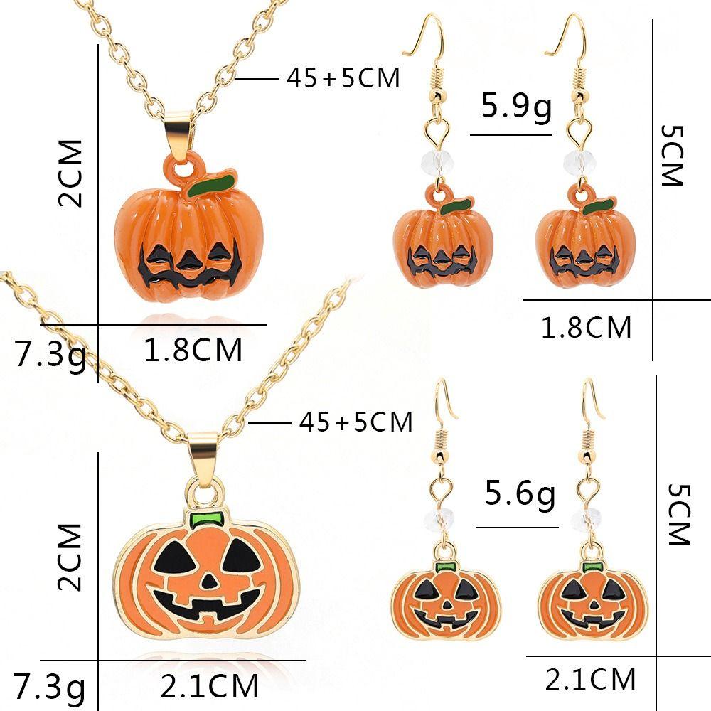 Dripping Oil Pumpkin Pendants Earrings Orange Pumpkin Head Pendant  Festival Party Gifts