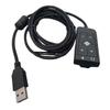 Upgrades Your Headset with the USB External Sound Card To 3.5mm Headphone Mics Jacks Adapter for Cl
