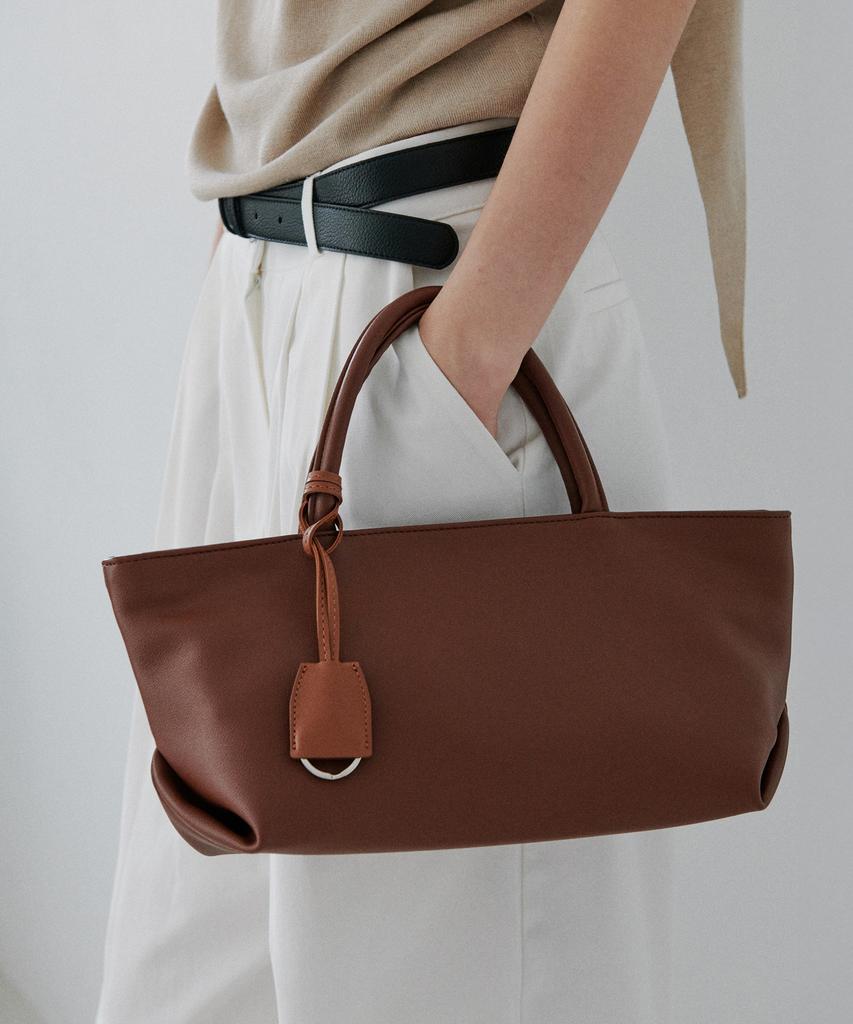 Bemymood Plie Tote Bag - Cognac Brown