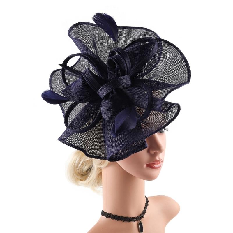 1920s Mesh Flower Hat Hair Pin Church Headband Party Dress Up Fascinator Hat Teaparty Headband Party Supply