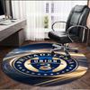 Philips Sports Union Print Round Rug, Washable Floor Carpet, For Entryway Dorm Laundry Room Office Study, Home Decor Birthday Christmas Gift