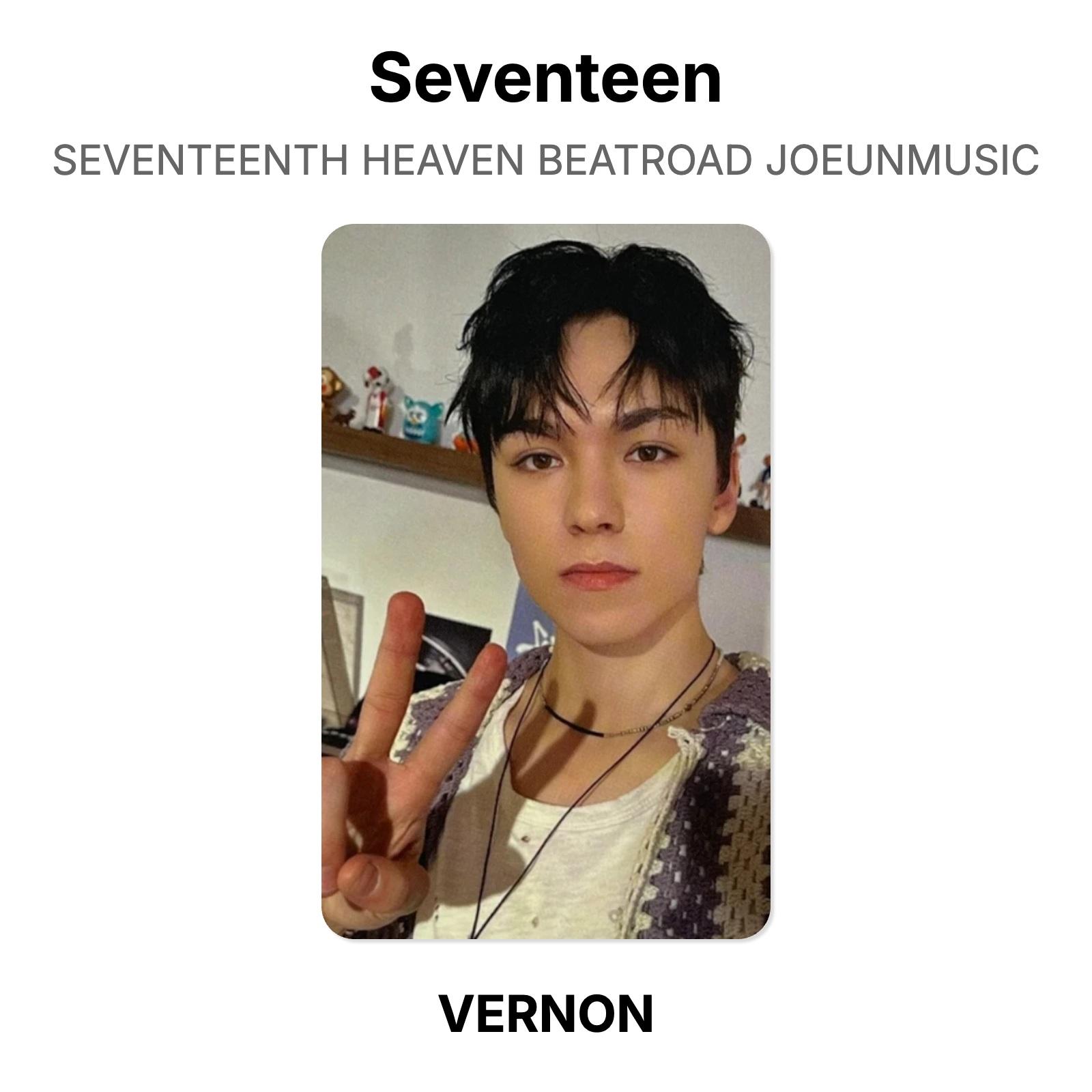 Seventeen SEVENTEENTH HEAVEN BEATROAD JOEUNMUSIC Official Photocard VERNON