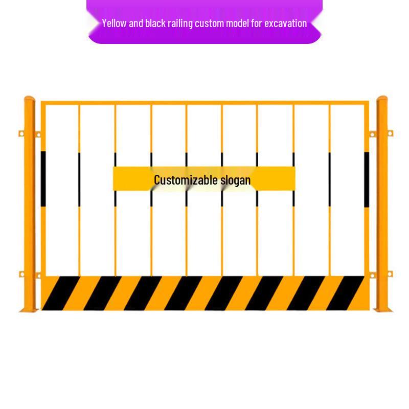 Portable Construction Site Pit Protection and Warning Fence