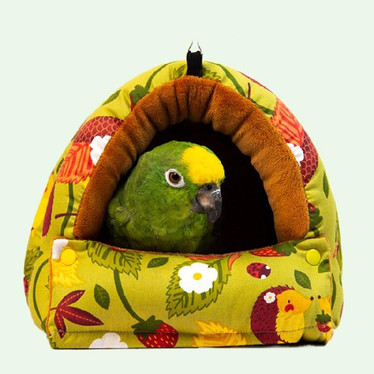 Fashion Pet Bird Parrot Cages Windproof Hammock Hut Tent Bed Hanging Cave