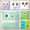 Cute Monster Throw Pillowcase  Home  Pillow Gift Children Boys Girls Room Bed Sofa