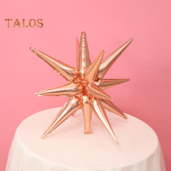 6 buc. Baloane cu stea Baloane din Mylar din folie Starburst cu 12 puncte pentru fundal pentru aniversarea nunții Crăciun Anul Nou Accesorii pentru petrecerea de naștere