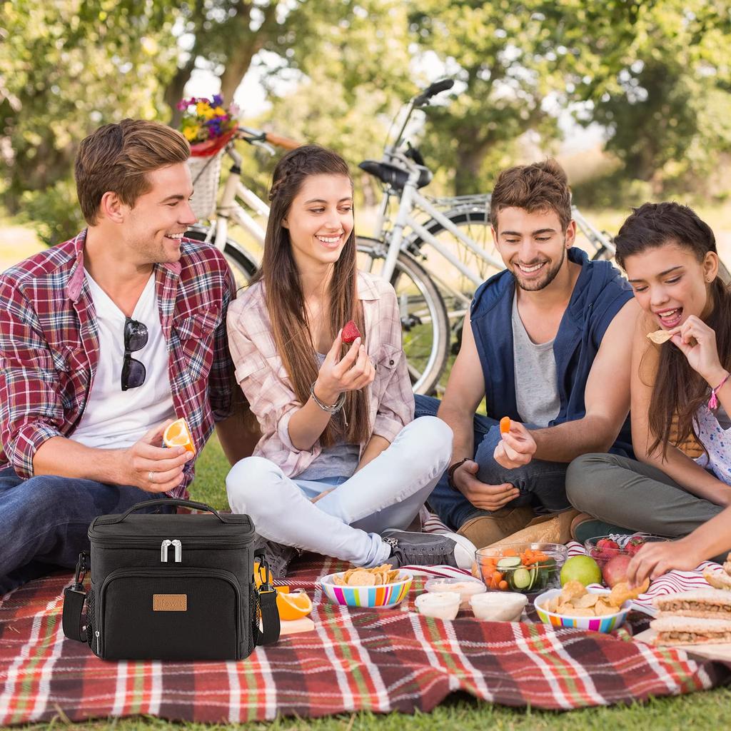 Lifewit Cooler Box, Small, Lightweight, Soft Cooler, Insulated Lunch Bag, 9L Capacity, Can Be Carried by Hand or Over the Shoulder, Triple-Layer