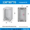 Outdoor Waterproof ABS Power Supply & Monitoring Socket Box with Wiring Terminal & Button
