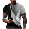 Herren-T-Shirt, kurzärmelig, bedruckt, Sommer-Rundhalsausschnitt, Top, Trend, lässiges Sweatshirt