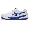 Asics X GS Tennis Shoes Size 100 2E GEL-RESOLUTION (1044A081), Unisex, (White/Dark Cobalt), 20.5 Cm,