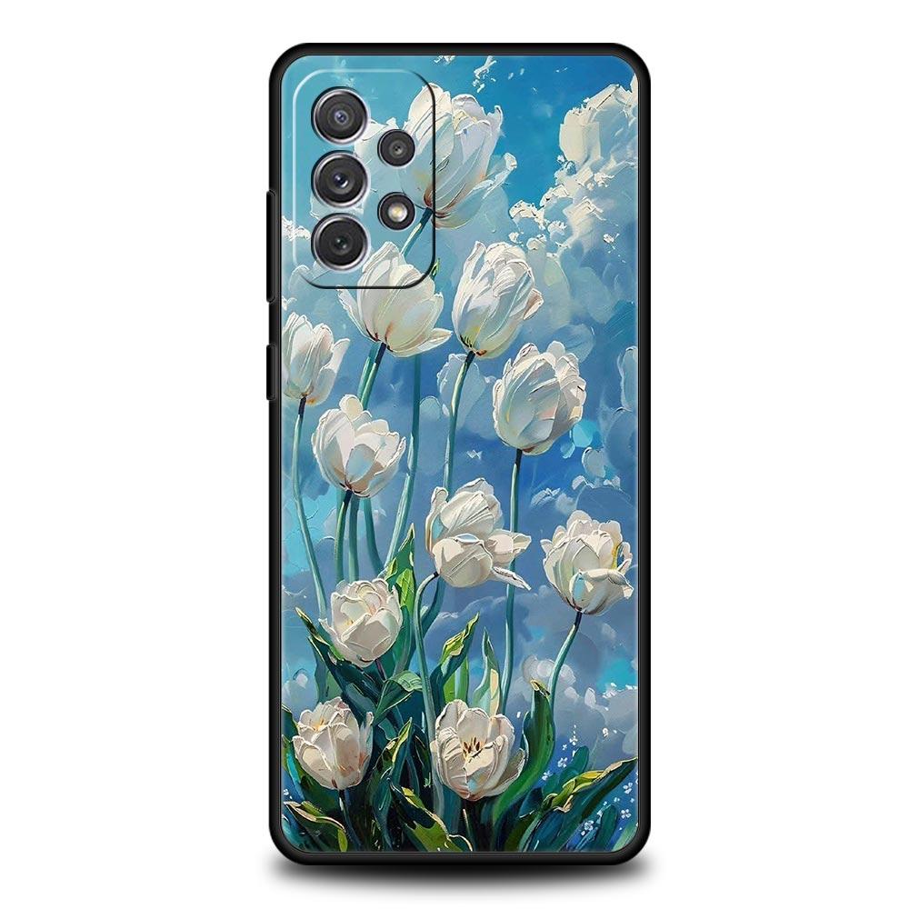 Claude Monet Garden Paint Art Case for Samsung A17 A13 A15 A25 A35 A51 A55 A71 A21S A11 A31 A41 A23 A53 A73 5G A03S A05s Cover