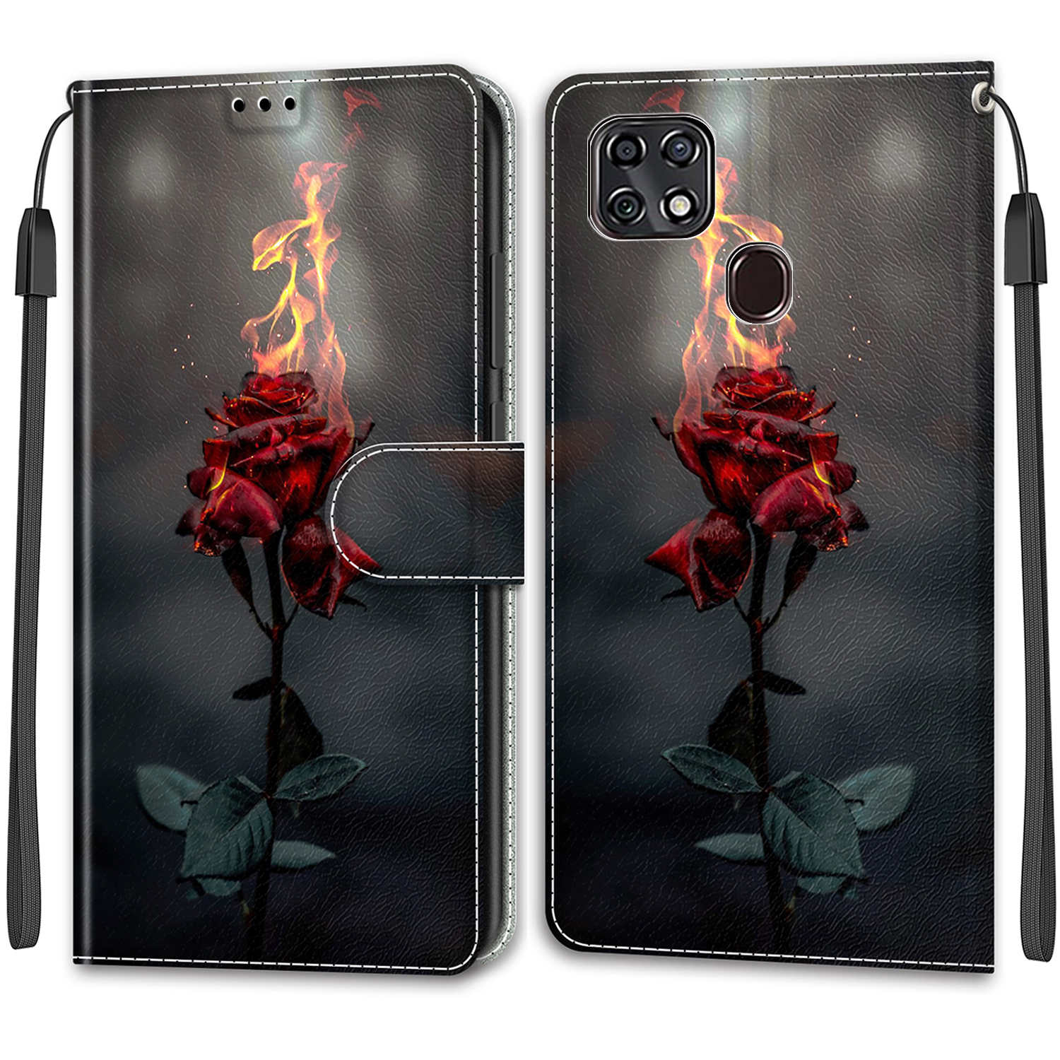 

Розкішний розписний шкіряний чохол Wallet Book Style Protective Cover для ZTE Blade 20 Smart ZTE Blade 20 smart