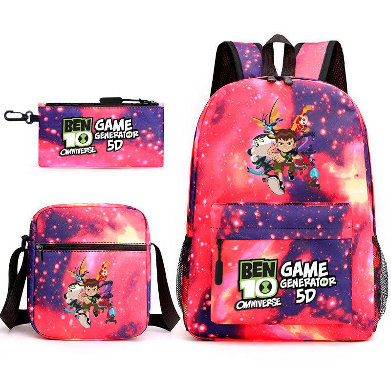 Hacker Junior Trend Starry Sky School Bag Three-piece Set