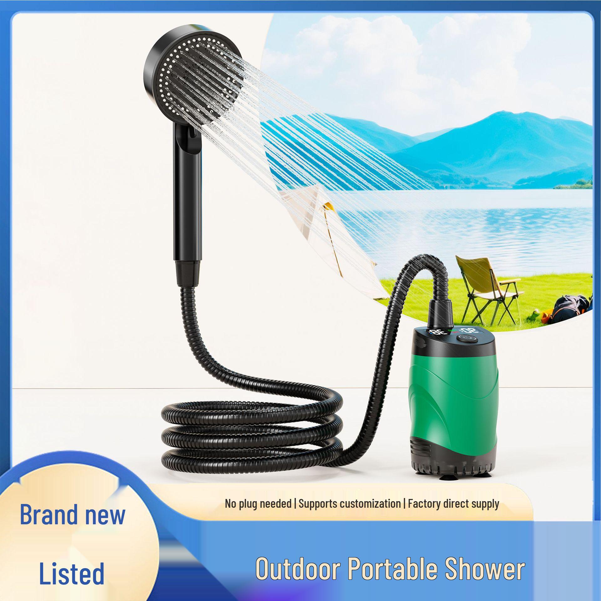 

Portable Electric Outdoor Pet Shower Pump Standard Showerhead