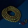 Green Sandalwood Submerged Old Material Guanyin Buddha Beads Log Sandalwood 108 Rosary Beads Cultural Play Gift Bracelet